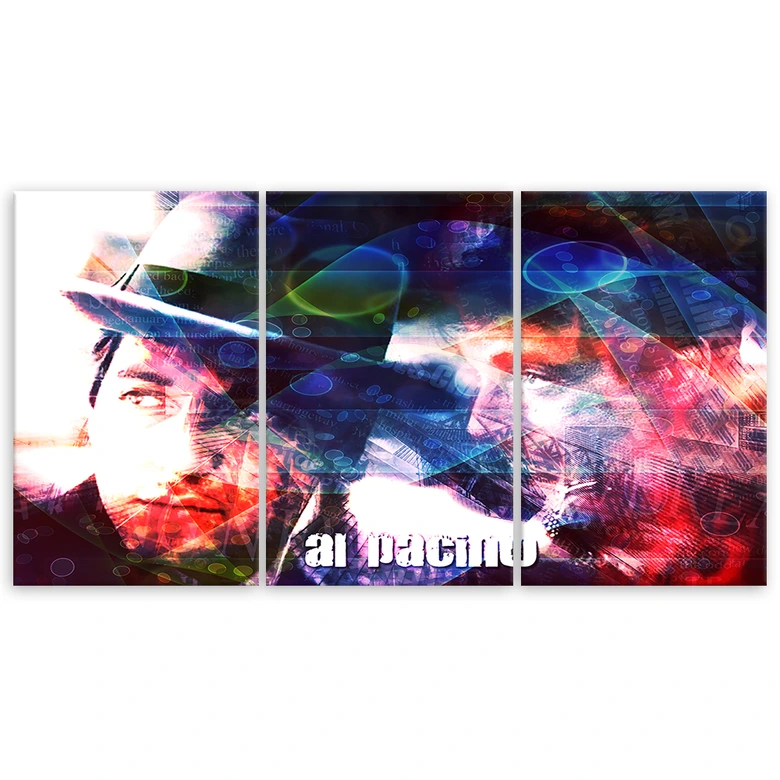 3 stykke lærredstryk, Al Pacino skuespiller 