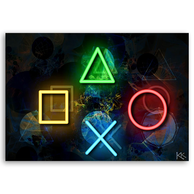 Leinwandbild, Tasten für den Controller 