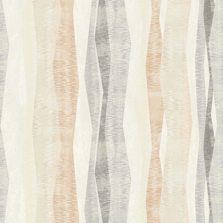 Vliestapete Streifen Grafisch Modern matt in Grau Beige 