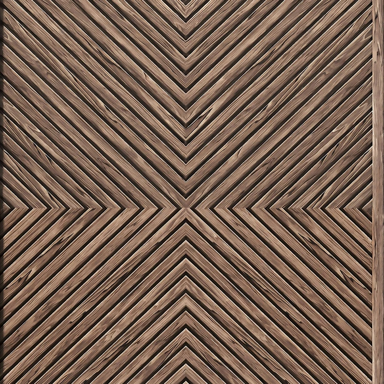 Vliestapete Holz, Geometrisch Holzoptik Geometrisch, Landhaus matt in Braun 