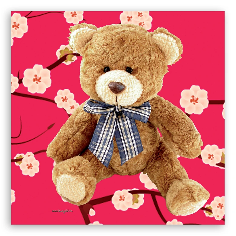 Leinwandbild, Teddybär 