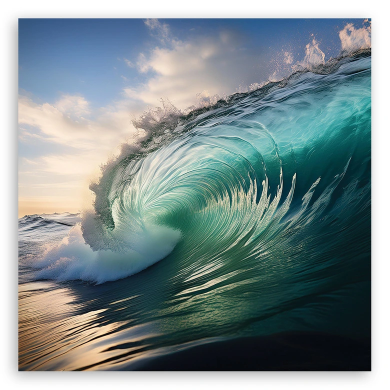 Leinwandbild Welle Meer Wasser Natur 