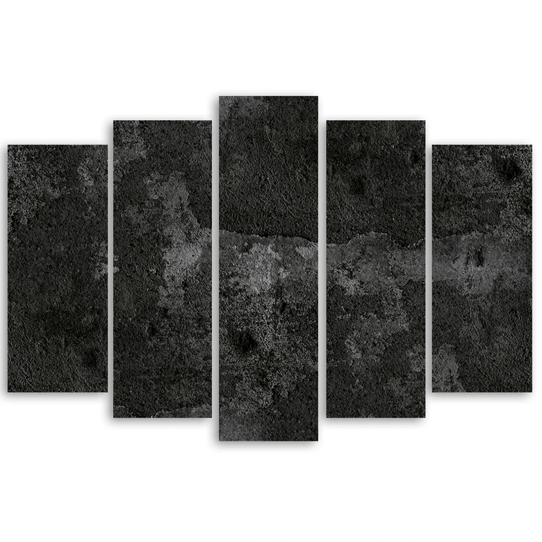 Leinwandbild 5 teilig, Alte Betonwand 