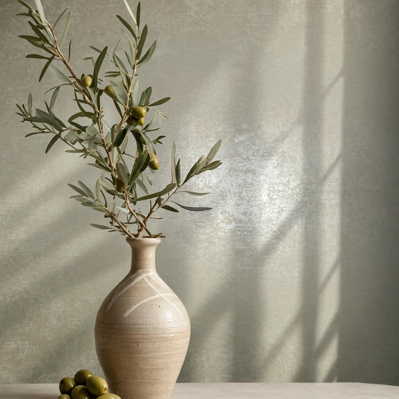 Vliestapete Uni Modern, Klassisch, Opulent in Creme  