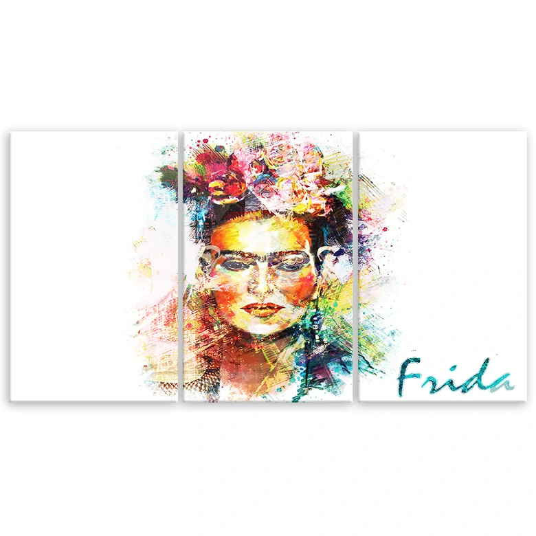 Leinwandbild 3-teilig, Frida Kahlo 