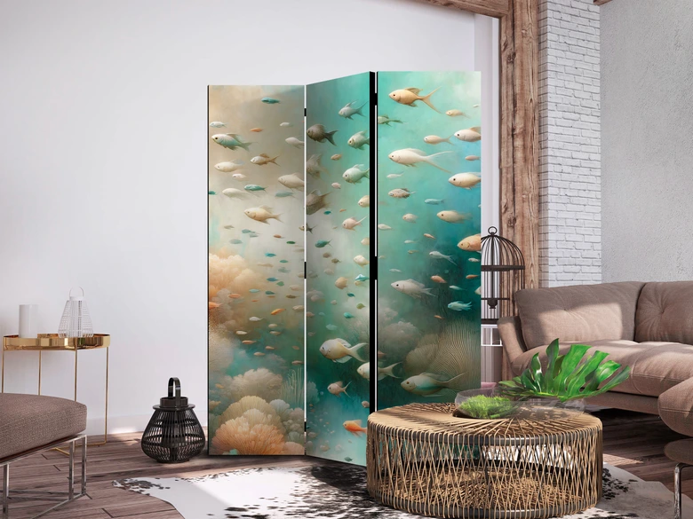 Paravent, Raumteiler freistehend, Trennwand - Spectacular Underwater Landscape 