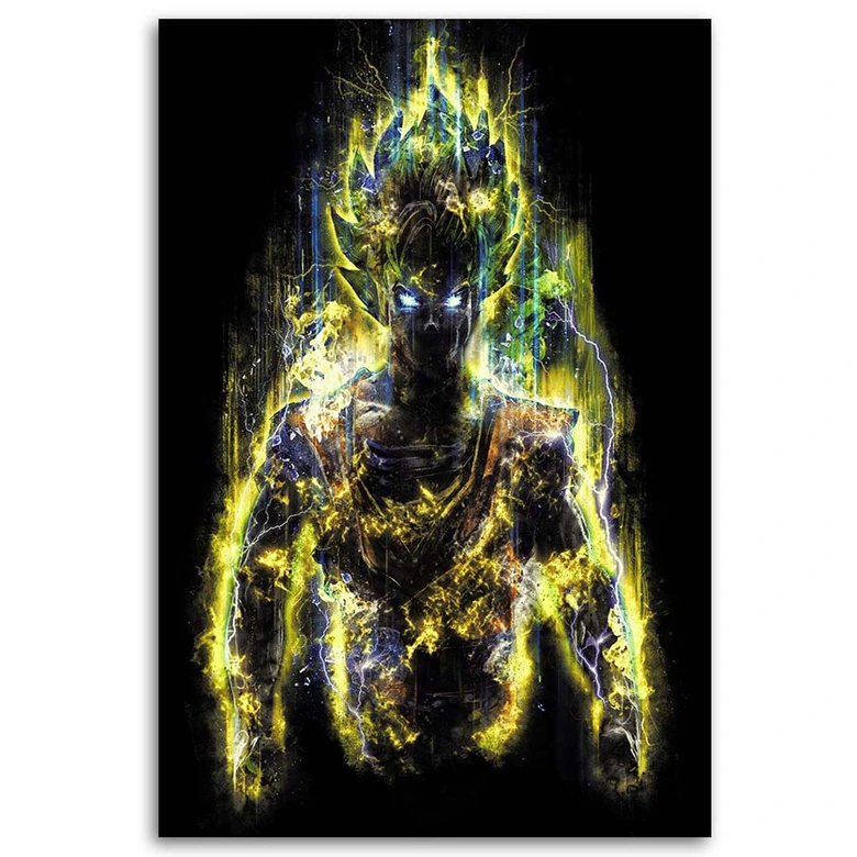 Leinwandbild, Goku der Anime-Held 