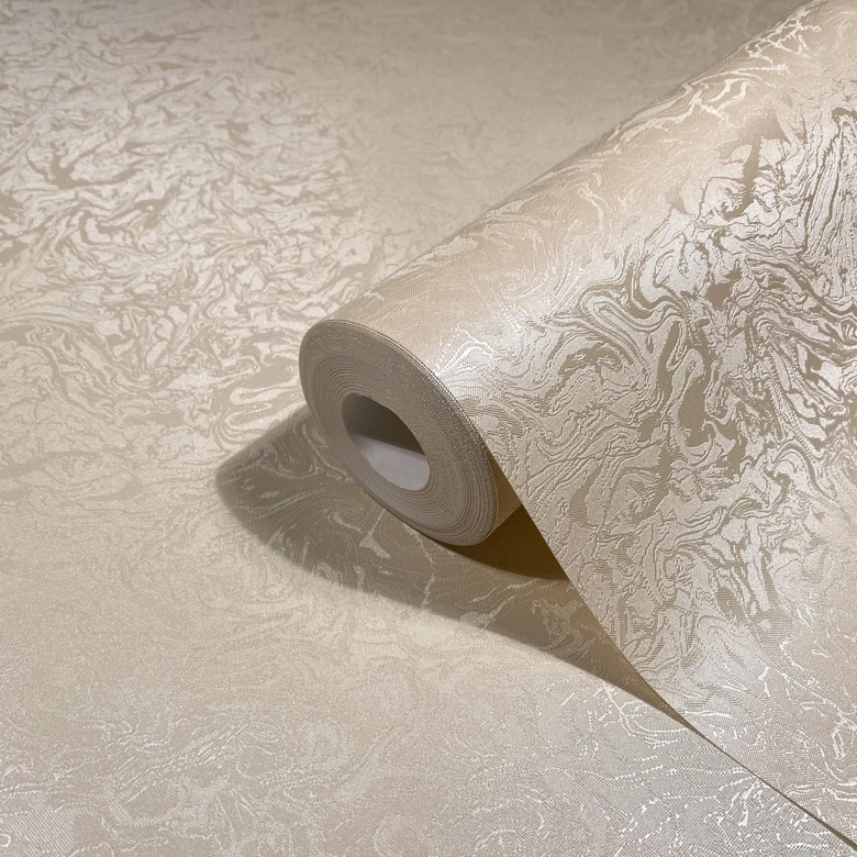 Vliestapete Linien Struktur Klassisch in Beige  