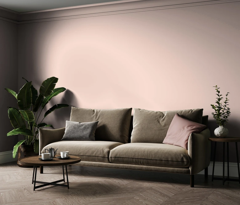 Premium Wandfarbe Rosa - Tuchmatte Innenwandfarbe - PURO c2014 varied red 