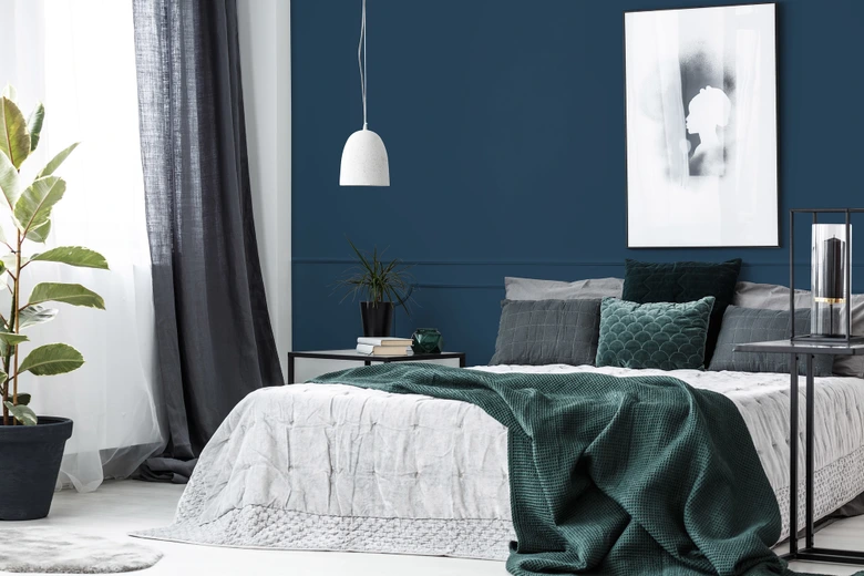 Peinture murale premium bleu - PURO c3008 bleu océan 