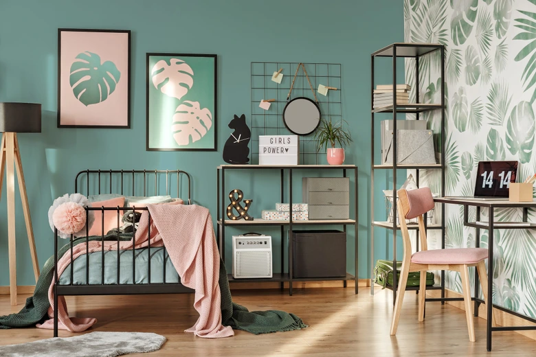 Premium Wandfarbe Blau - Tuchmatte Innenwandfarbe - PURO c4008 emerald green 