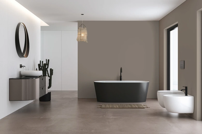 Peinture murale premium marron - PURO c7001 taupe calme 