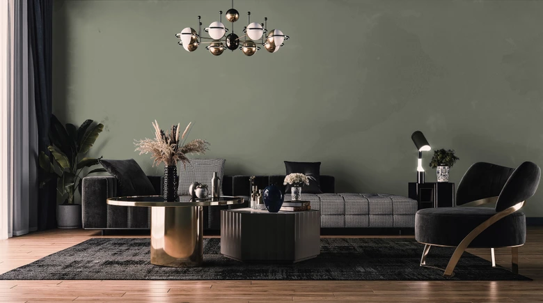Premium Wandfarbe Grau Grün - Tuchmatte Innenwandfarbe - PURO c7006 calm taupe 