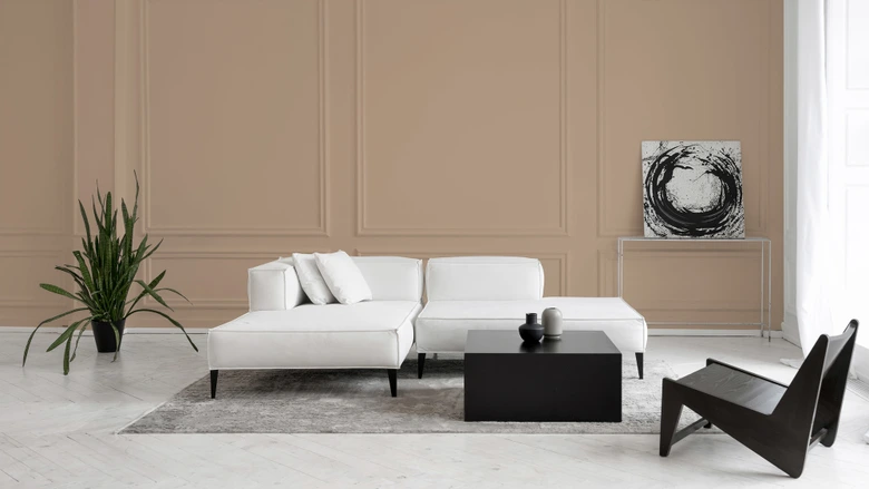 Premium Väggfärg beige - Täckmatt väggfärg för inomhusbruk - PURO c7029 sandig beige  