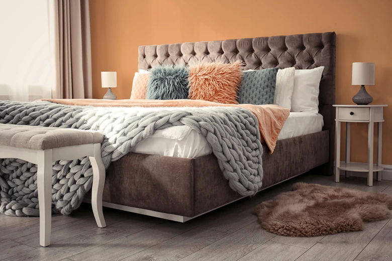 Farba do ścian i sufitów Premium pomarańczowa - matowa farba do ścian wewnętrznych PURO c9001 dusty orange 