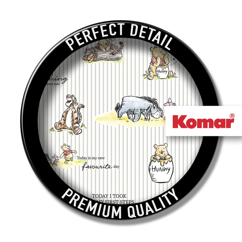 Papier peint - Winnie l'ourson rayé - 200 x 280 cm 