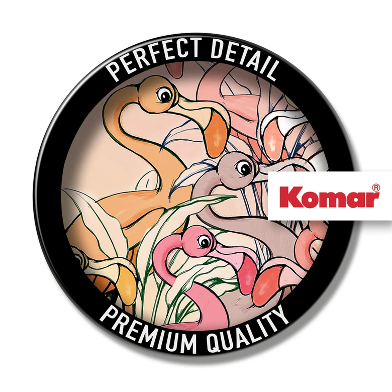 Vlies Fototapete - Flamingos and Lillys - 200 x 280 cm 