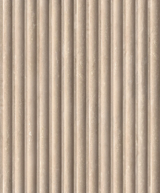 Vliestapete in Braun 3D-Optik Akustikpaneel Optik Holz Streifen Klassisch  