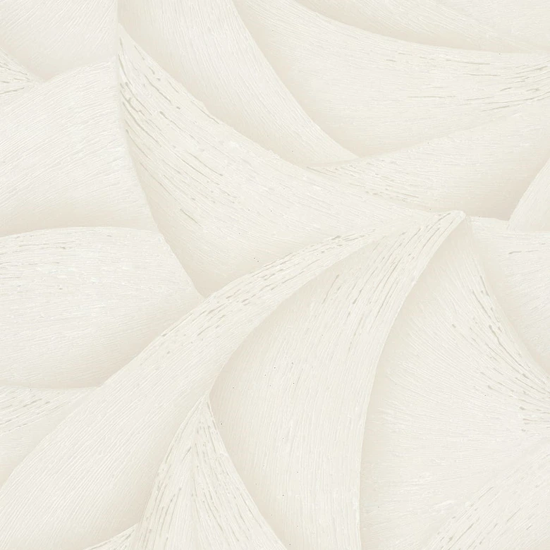 Vliestapete in Beige 3D-Optik Wellen Grafisch Modern 