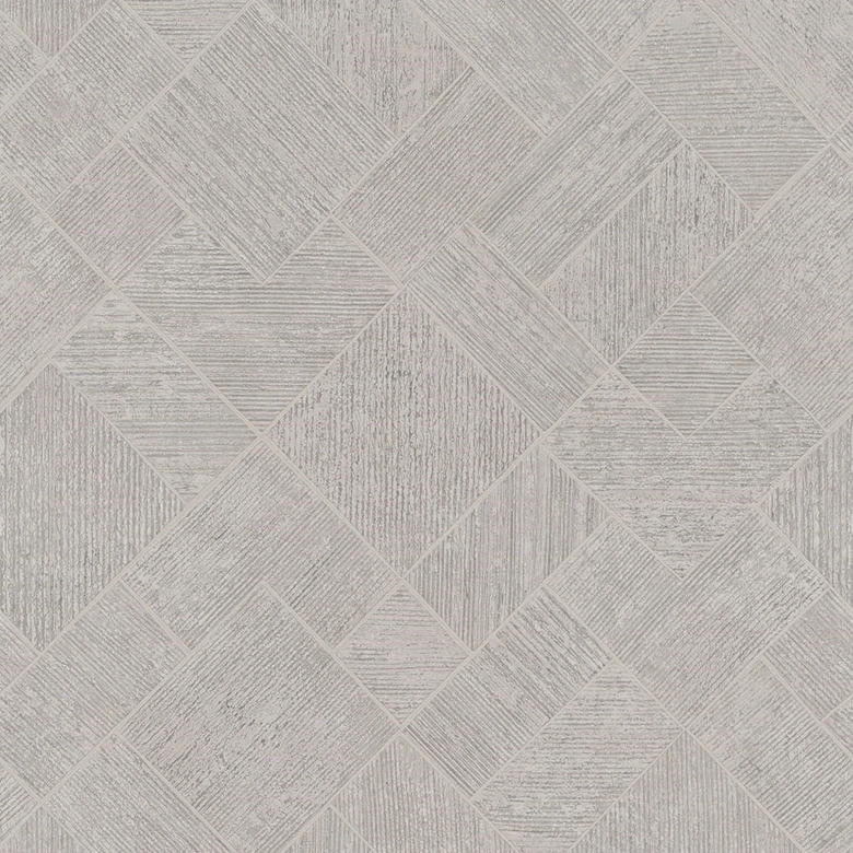 Vliestapete in Grau, Beige Karriert, Rautenmuster Grafisch Geometrisch 