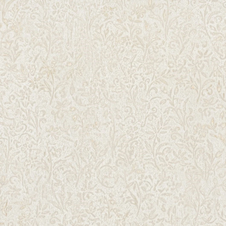 Vliestapete in Beige Blattmotiv Floral Natur 