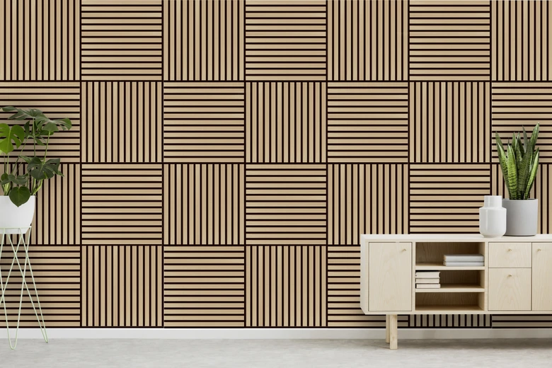 Wandpaneel Jangal Modular Wall Akustikpaneel Furnier - Davert Oak 