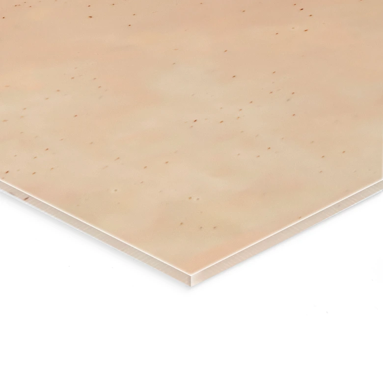 Acrylglasbild Farben der Erde: Fließende Komposition - Meikle - Panorama 