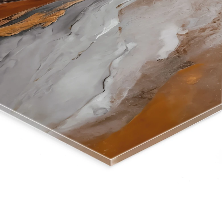 Acrylglasbild Himmel und Erde in fließenden Farben - Alpenglow Workshop 