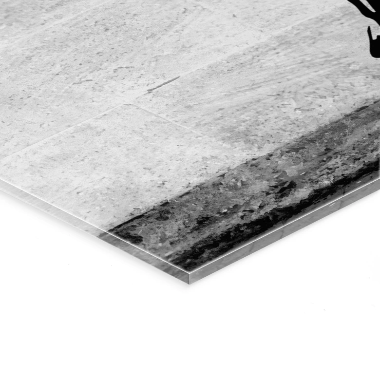 Tableau en verre acrylique Banksy - Girl with balloon 