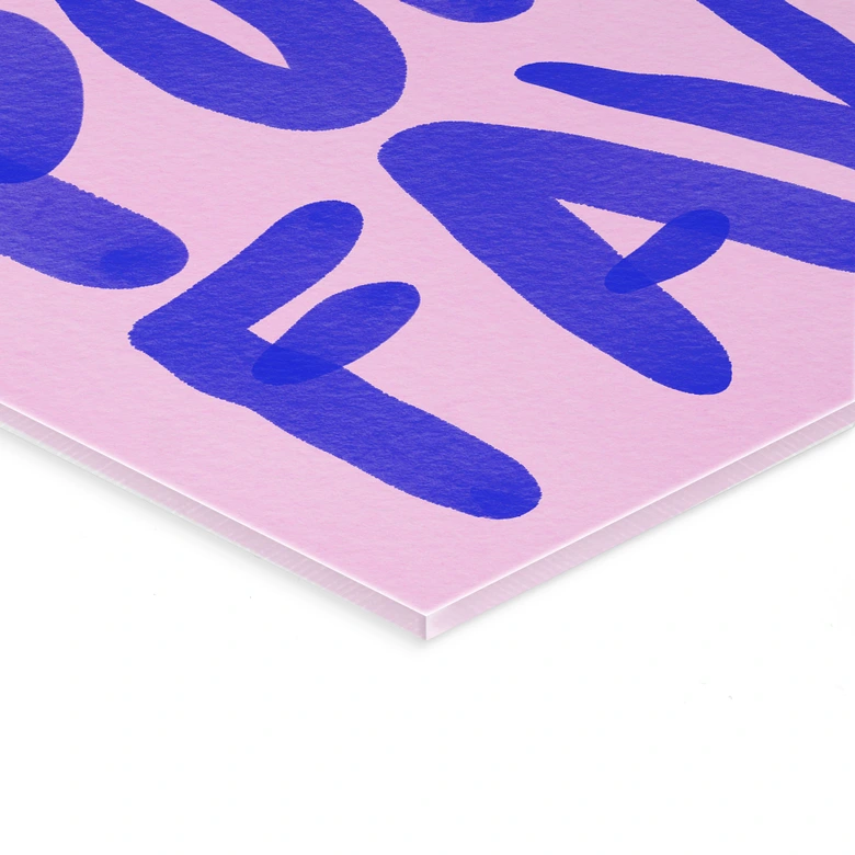 Acrylglasbild More amor por favor - Bloom 