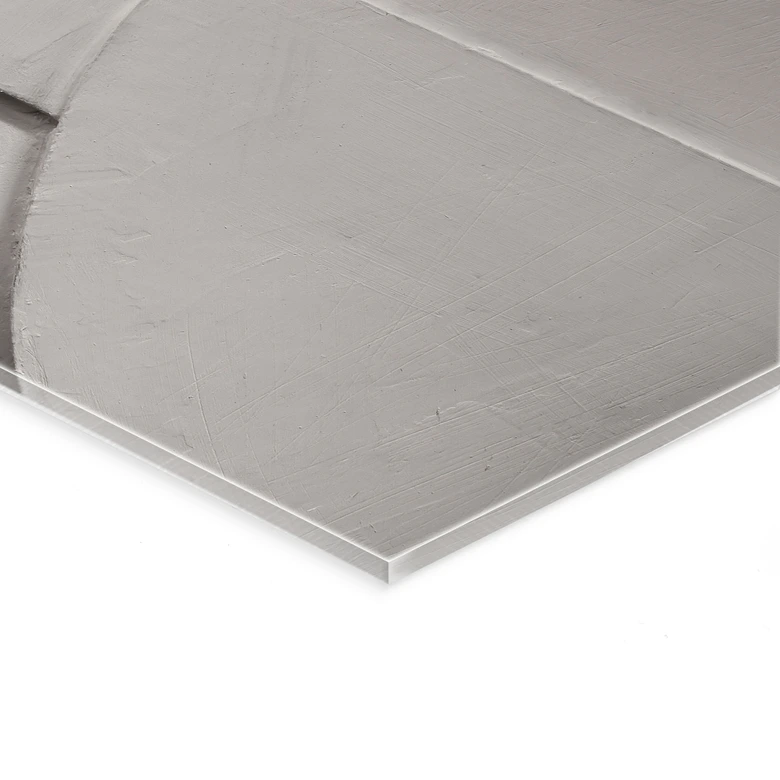 Acrylglasbild Abstrakte Strukturen in sanftem Beige - Böhmer 