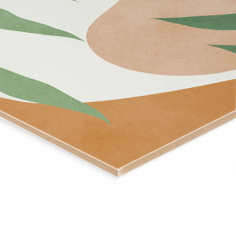 Tableau en verre acrylique Branches vertes dans la jungle - Costa 