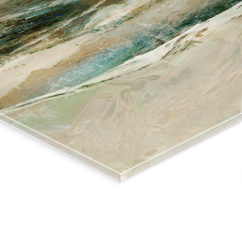 Tableau sur verre acrylique Montagnes abstraites - Hobday 