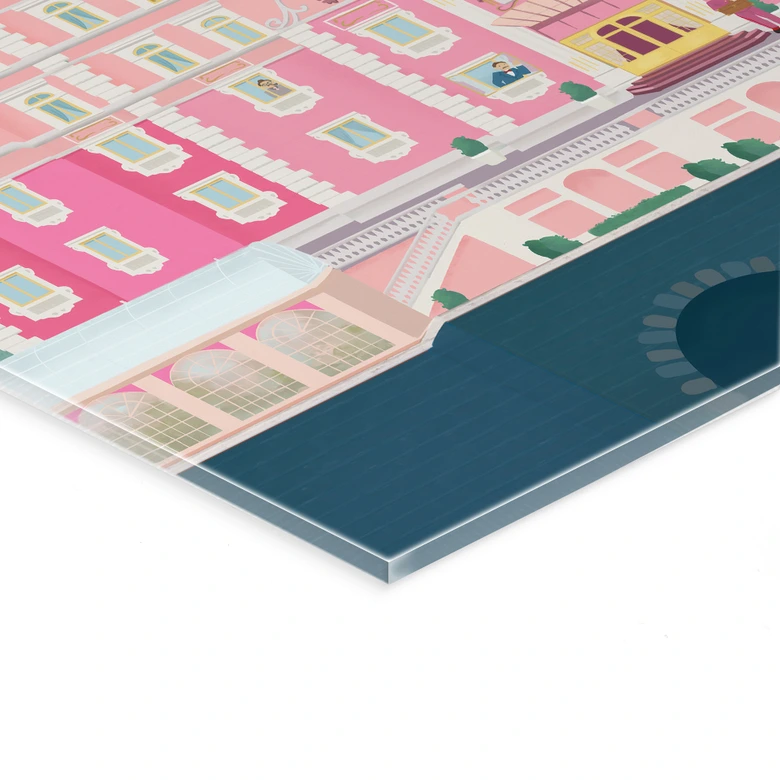 Acrylglasbild Grand Budapest Hotel - Lizde 