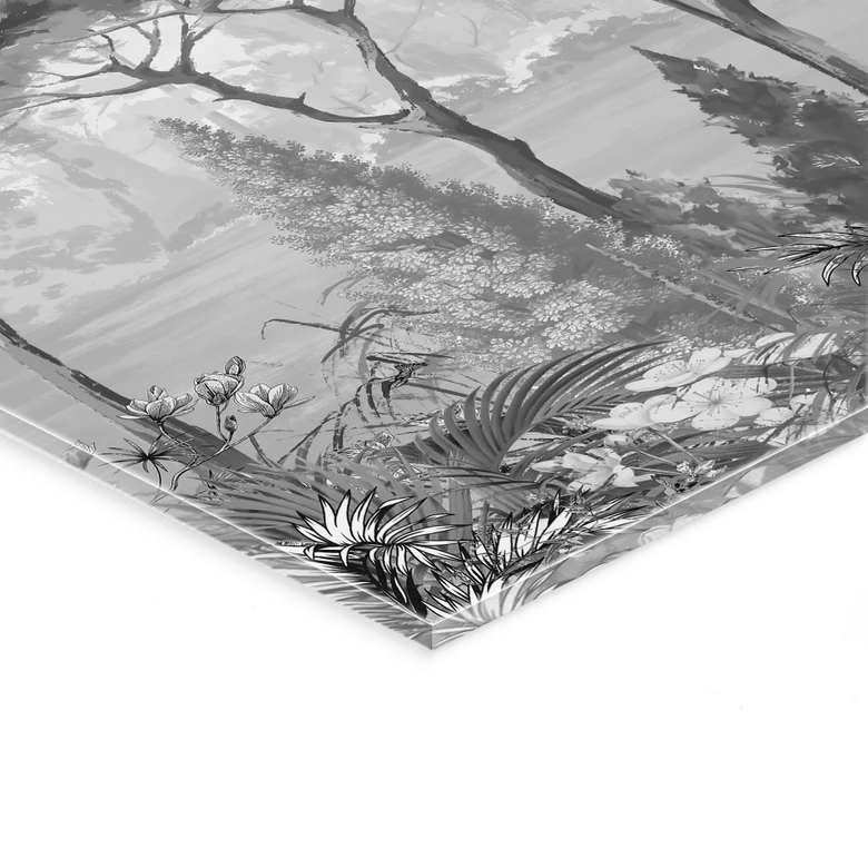 Acrylglasbild Idyllische Pflanzenlandschaft - Ms Tiff 