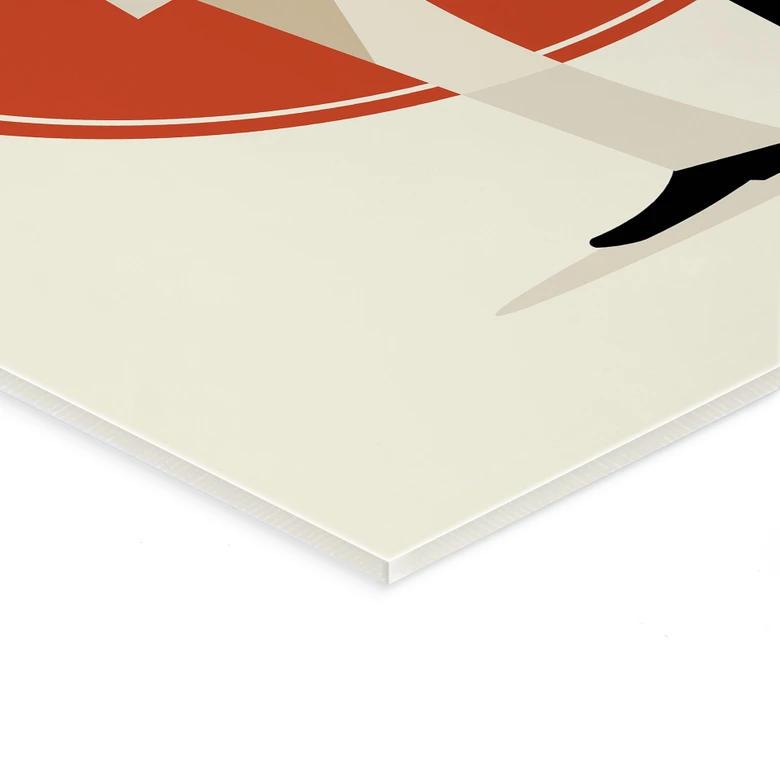 Acrylglasbild Imagine Peace - Zwei für Frieden und Hoffnung - Retrodrome 