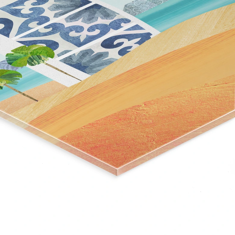 Acrylglasbild Strand von Dubai - Burj Al Arab - Rivers 