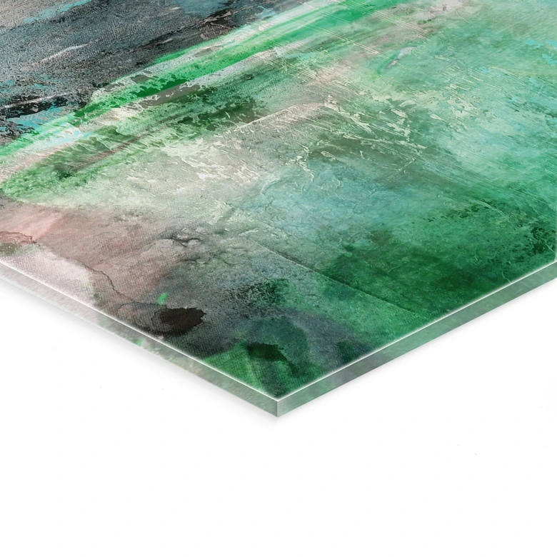 Acrylglasbild Grüne Fantasielandschaft - Schmucker 