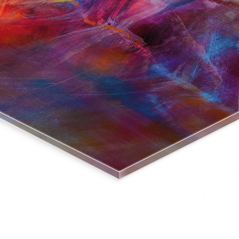 Acrylglasbild Sanfter Farbnebel in Bewegung - Schmucker 