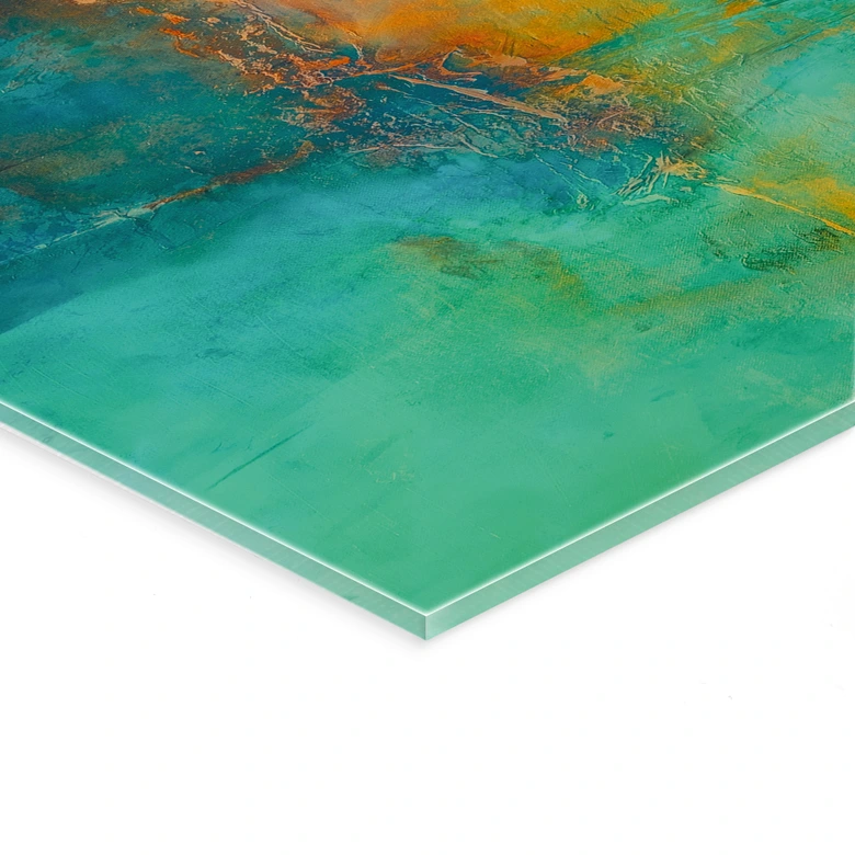 Acrylglasbild Türkisfarbene Polarlichter - Schmucker 