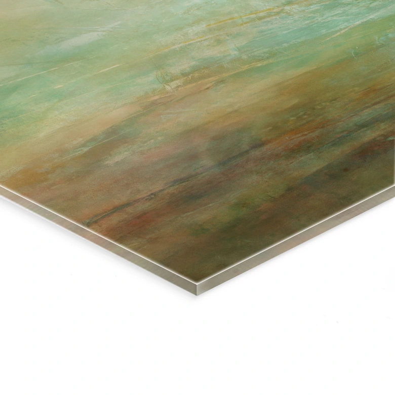 Acrylglas Turquoise-goud licht aan zee - Schmucker 