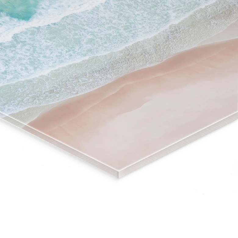 Acrylglasbild Sanfte Wellen am Strand - Sisi & Seb 