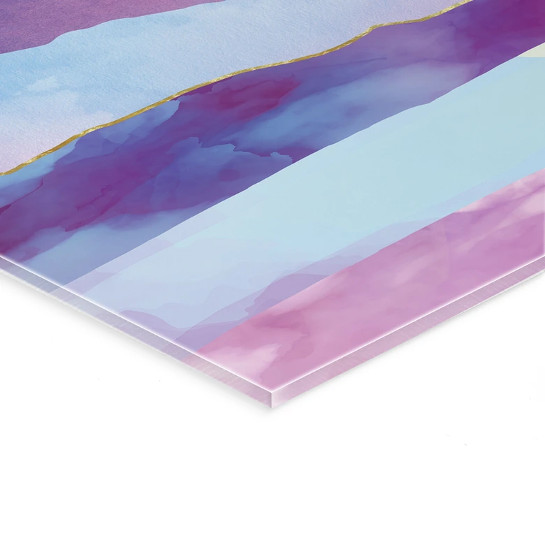 Acrylglasbild Schillernde Berglandschaft - SpaceFrog Designs 