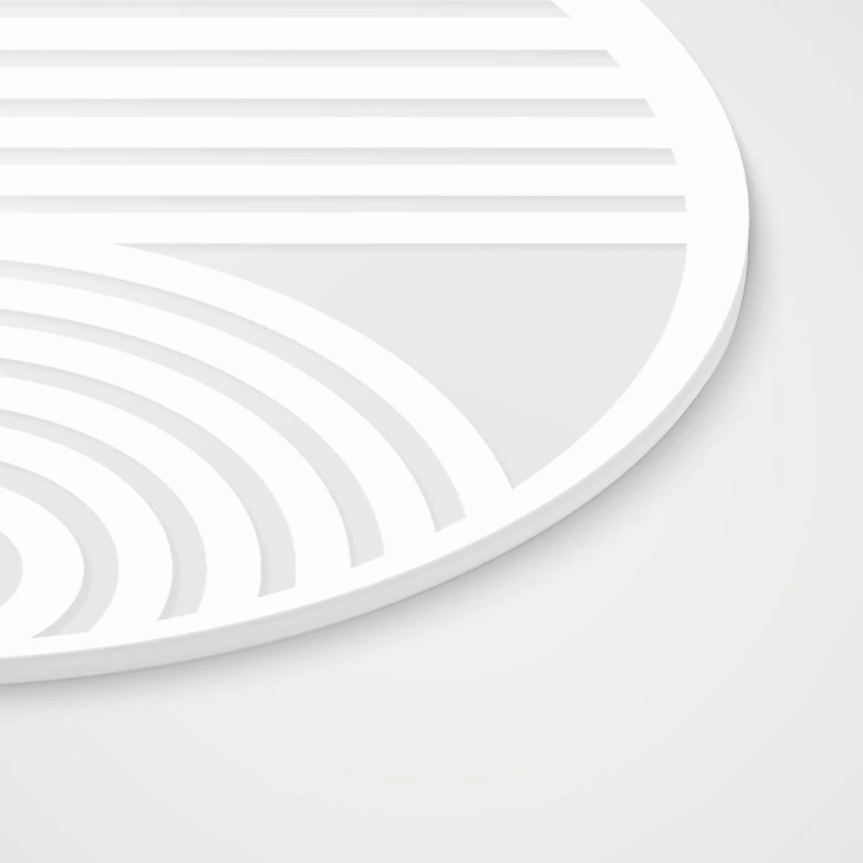 Acrylglasbild, Fensterbild zum Aufhängen Boho Bögen - Rund 