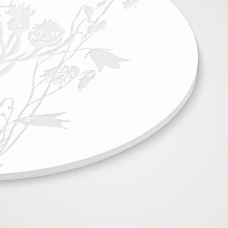 Acrylic picture, window picture to hang up Field flowers - round 