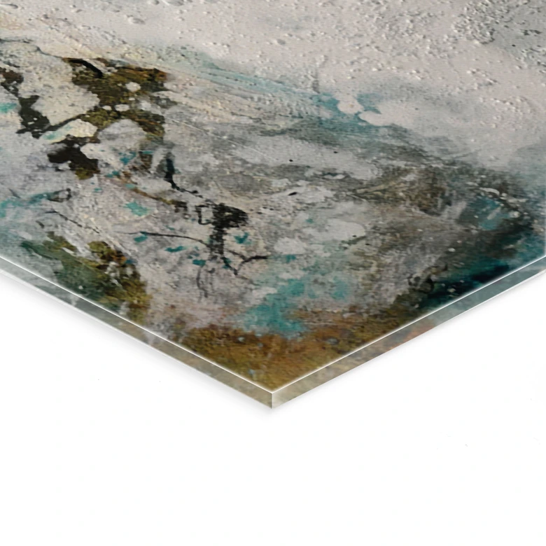 Acrylglasbild Adagio in Weiß - Fedrau - Panorama 