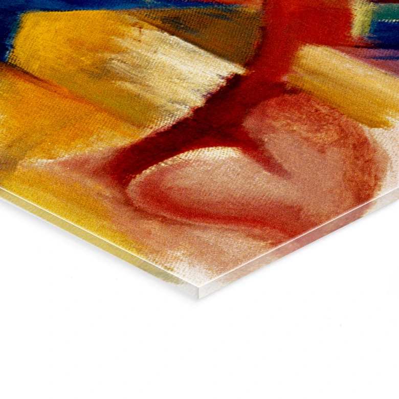 Acrylglasbild Marc - Spielende Formen - Panorama 