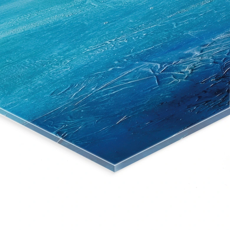 Acrylglasbild Endlose Weite in Blau - Schmucker - Panorama 
