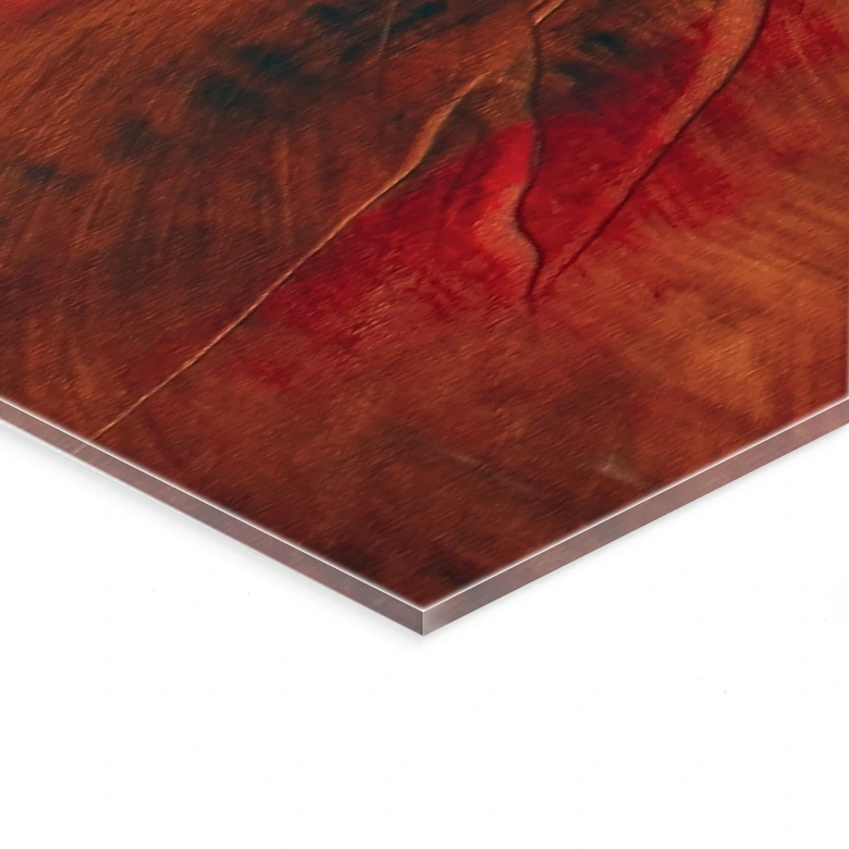Acrylglasbild Leuchtender Horizont am Wasser - Schmucker - Panorama 