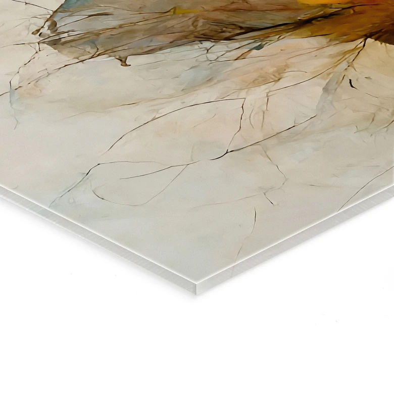 Tableau en verre acrylique Bouquet de fleurs séchées - Treechild - Panorama 